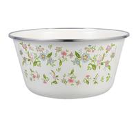 Abaodam Vintage Enamel Mixing Bowl with Deepened and Thickened Structure, Versatile Decorative Basin for Everyday Use and Kitchen Tasks, for Mixing Dough and Washing Vegetables