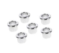 Abaodam Vintage Guitar Tuning Peg Ferrules Conversion Bushings Adapter 6pcs 8mm Outer Diameter 6mm Inner Diameter Steel for Electric Guitar Professional and Personal Use