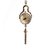 Abaodam Vintage Quartz Pocket Watch Pendant with Chain Retro Bronze Waist Hanging Watch Men’s Classic Fob Timepiece for Everyday Use