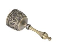 Abaodam Vintage Zinc Alloy Handheld Dragon Phoenix Bell with Ergonomic Non Slip Handle Metal Call Bell for Service Weddings Hotels Seniors and Festive Events
