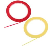 Abaodam Violin Cello Fingerboard Guide Tape 2pcs Set Red Yellow 3mm Adhesive Finger Position Sticker for Beginners Musical Instrument Accessories