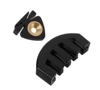 Abaodam Violin Practice Mute Small Size Black Rubber Muffler Violin Accessories Kit Silent Muffler for Student and Orchestra Use