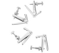 Abaodam Violin String Adjusters Metal Fine Tuners 4Pcs for 1/2 1/4 Violins White Finish Replacement Parts Designed for Precise Tuning and Convenient Use