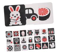 Abaodam Visual Stimulation Color Cards for Months Bright Cognitive Flashcards with High Contrast Patterns Portable Learning Cards for Visual Recognition and Early Development