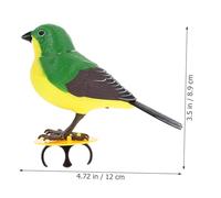 Abaodam Voice-activated Singing Bird Interactive Plaything for Family Fun Sturdy Structure Realistic Sound Induction Stimulating Bird Craft Adornment Random Color