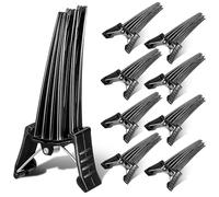 Abaodam Volumizing Hair Clips Plastic No-trace Root Styling Tool Black 10pcs for Women with High Crown Design for Fluffy Bangs, for Parties and Daily Use
