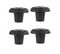 Abaodam Walking Stick Crutch Feet Pad Set 4Pcs Rubber Covers with Metal Reinforcement for Enhanced Grip on Wet Dirt and Gravel Hiking Trails