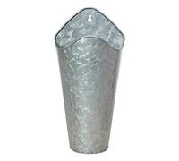 Abaodam Wall Mounted Flower Pot Iron Planter Galvanized Metal Hanging Bucket for Indoor Outdoor Garden Fence Decoration