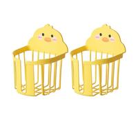 Abaodam Wall-Mounted Tissue Dispensers 2Pcs No-Drill Paper Holders Cartoon Style Bathroom Storage Rack for Toilet and Bathroom Shelves