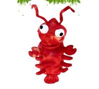 Abaodam Warm and Comfortable Red Plush Lobster Dog Costume for Small Breeds and Corgi Pets, Unique Autumn and Winter Outfit for Pets