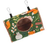 Abaodam Warm Parrot Bird Hammock Nest Medium Canvas Hanging Bird Bed for Winter Cage Accessories Parakeets Budgies Sleeping House