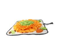 Abaodam Washable Dog Snuffle Mat Polar Fleece Foraging Cushion Multi-functional Pet Treat Dispenser Pad Slow Feeding Interactive for Mental Stimulation and Boredom Relief