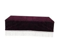 Abaodam Washable Vintage Velvet Piano Bench Cover Elegant Decorative Slipcover for Single Piano Chair Soft Protector with Removable Leg for Home School and Concert Use