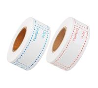 Abaodam Waterproof Breast Milk Date Labels 2 Rolls Easy Peel Off Storage Stickers for Kitchen Containers Freezer and Refrigerator Use Red Blue
