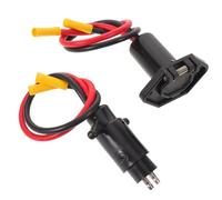 Abaodam Waterproof Marine Dc Power Socket with Three Wire Design for Fishing Boats and Yachts, High Bend Resistance Boat Trolling Motor Plug Suitable for Harsh Marine Environments