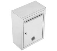 Abaodam Waterproof Stainless Steel Public Complain Box with Lockable Feature for Wall Mounting in Classrooms and Lottery Applications, Silver Letter Collection Box for Secure Suggestions