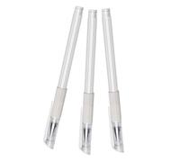 Abaodam Waterproof White Eyebrow Tattoo Marker Pen with Easy Operation, Plastic Material, 3pcs Pack for Professional Salon and Surgery Practitioners, for Precise Eyebrow Microblading