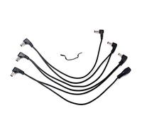 Abaodam Ways Right Angle Cable Cord Daisy Chain Cable Cord for Guitar Effect Pedal Power Supply Splitter Adapter Guitar Pedals