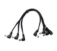 Abaodam Ways Right Angle Cable Cord Daisy Chain Guitar Effect Pedal Power Supply Splitter Adapter Cable Cord for Electric Guitar