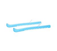 Abaodam Wear Resistant Adjustable Ice Skate Guards with Blue Crystal Pull Strap Silicone and Plastic Blade Covers for Figure Skates Reusable Protective Covers for Safe Transport and