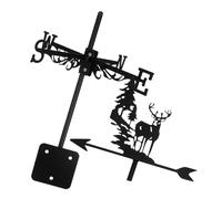Abaodam Weather Vane for Roofs and Yards Wind Vane Deer Design Outdoor Garden Decor Retro Style for Home and Garden