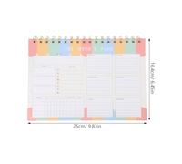 Abaodam Weekly Planner Notepad with Tear off Memo Tabs for Schedule, Full Focus Planner with Page Tabs, Easy to Use Pp and Paper Material, Suitable for Many Occasions Daily Planning