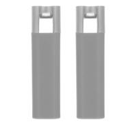 Abaodam Weighted Window Blind Cord Pull Ends 2Pcs with Knobs for Shutter and Vertical Blinds Grey Silver Plastic Beaded Chain Compatible Curtain Accessories