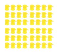 Abaodam Wheel Nut Indicators Lug Nut Torque Indicator 50pcs Plastic Yellow 33mm Safety Check and Accident Prevention for Heavy Vehicles Commercial Trucks