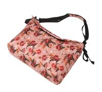 Abaodam Wheelchair Accessory Bag and Reinforced Wide Straps Brown Polyester with Multi-Pocket Structure Secure Hanging and Easy Installation, for Errands and Community Outings