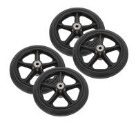 Abaodam Wheelchair Front Wheels 7 Inch Black Replacement Caster Wheels 4pcs Wheelchair Accessories Suitable for Mobility Supplies