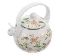 Abaodam Whistling Enamel Water Kettle 2.2L Thickened Stovetop Kettle Suitable for Induction and Gas Hob for Daily Tea Brewing