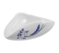 Abaodam White Ceramic Tea Scoop and Elegant Minimalist Style with Lightweight Design for Kung Fu Tea Accessories and Social Gathering Use