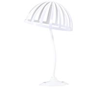 Abaodam White Dome Shaped Women Hat Stand with Stable Base Plastic Material for Displaying Wigs and Hats Simple Design for Home Or Closet Organisation