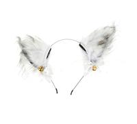 Abaodam White Foxes Ears Headwear Stylish Plush Foxes Ears Hair Band and Suitable for Party Decoration