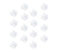 Abaodam White Pen Holder Clips Can Be Stuck on Dry 125pcs for Pencil and Pen Storage, Lightweight Adhesive Clips for Whiteboard and Home Organising
