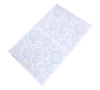 Abaodam White PVC Bubbles Wall Decal Removable Wall Sticker with Beautiful and Practical Features Unique Bubbles Theme Design for Bathroom and Other Proper Places