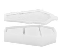 Abaodam White Silicone Coffin Mold for Epoxy Resin Drip Making with Creative Design, Multi-Functional Use and Easy Operation, for Decorations in Your Home or Halloween Storage