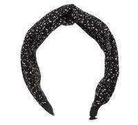 Abaodam Wide Black Fabric Twisted Knot Headband for Women, Comfortable Daily Wearing Hair Accessory Adding Charm Contemporary Simple Style