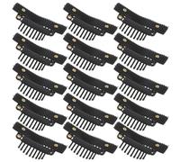 Abaodam Wig Clips Protecting Hairstyle and Preventing Pressure on Scalp Lowprofile Design U-shaped 50pcs Lightweight Plastic and Iron Material for Hair Extensions and Toupees for Stage