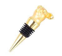 Abaodam Wine Bottle Stopper Pig Design Alloy Cone Plug Easy to Insert and Remove Seal for Fresh Drinks Preservation Bar and Restaurant