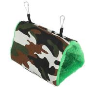 Abaodam Winter Warm Bird Nest Hammock for Small Parrots Medium Camouflage Cotton Hanging Bird House Thickened Triangle Cozy Cage Sleeping Bed Winter Use