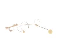 Abaodam Wired Headset Microphone and Headworn Earset for Teachers with Flexible 3.5mm Plug, Flesh Tone Small Condenser Mic Suitable for Classroom and Tour Guide Use