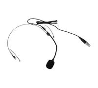 Abaodam Wired Headset Microphone over Ear Headworn Condenser Mic Four-pin Connector, Voice Amplifier Speaking Microphone for Presenters and Teachers, Black