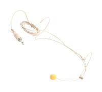 Abaodam Wired over Ear Headphones Omnidirectional Microphone Beige Wired Earbuds Microphone Lock for Office Online Meetings and Customer Service