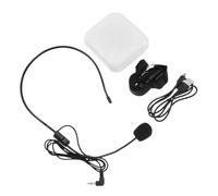 Abaodam Wireless Voice Amplifier with Adjustable Strap and Plastic Body, Easy to Carry Small Speaker for Many Occasions, Fashionable and Delicate White Portable Sound Amplifier