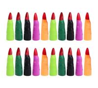 Abaodam Witch Finger Nails Halloween Costume Accessories Halloween 20 Pieces Plastic Long Nail Tips for Zombies and Witches Masquerade Props