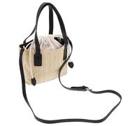 Abaodam Women Beach Bag Woven Crossbody Bag Fashion Workmanship Canvas Polyester Multi-use Portable Handbag for Travel Beach Large Storing Capacity