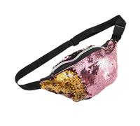 Abaodam Women's Glitter Crossbody Bag Adjustable Belt Pouch Mermaid Sequin Design Sports Belt Bag for Daily Use