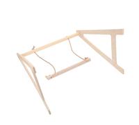 Abaodam Wood Bird Swing with Sanded Perch Multi Functional Parrot for Climbing Swinging and Chewing Bird Cage Accessory for Macaws and Chickens Engaging