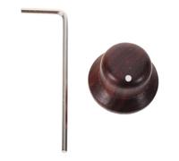 Abaodam Wood Dome Guitar Volume Knob with Shaft Hole Bakelite Potentiometer Control Cap for Acoustic Guitar Rosewood Tone Control Replacement Part and Bass Accessories